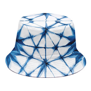 Watercolor Shibori Pattern Print Bucket Hat