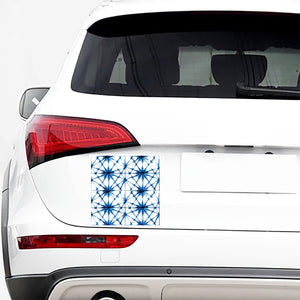 Watercolor Shibori Pattern Print Car Sticker