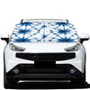 Watercolor Shibori Pattern Print Car Windshield Snow Cover