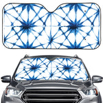 Watercolor Shibori Pattern Print Car Windshield Sun Shade
