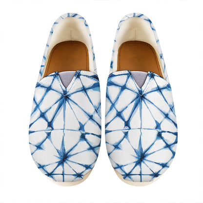 Watercolor Shibori Pattern Print Casual Shoes