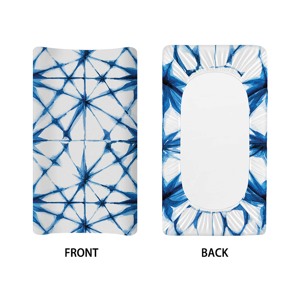 Watercolor Shibori Pattern Print Changing Pad Cover