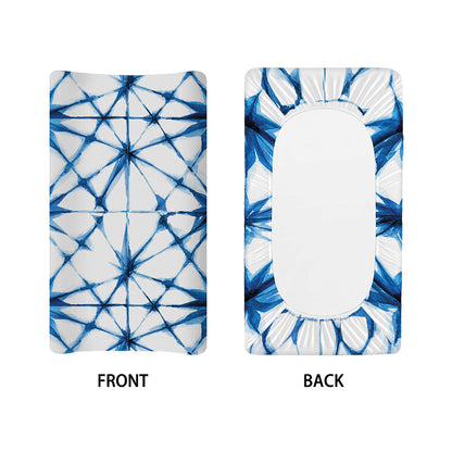 Watercolor Shibori Pattern Print Changing Pad Cover