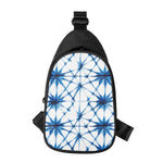 Watercolor Shibori Pattern Print Chest Bag