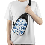 Watercolor Shibori Pattern Print Chest Bag