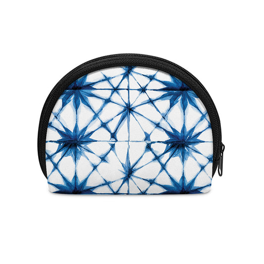 Watercolor Shibori Pattern Print Coin Purse
