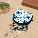 Watercolor Shibori Pattern Print Coin Purse