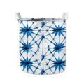 Watercolor Shibori Pattern Print Collapsible Laundry Basket