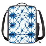 Watercolor Shibori Pattern Print Crossbody Lunch Bag