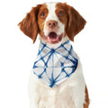 Watercolor Shibori Pattern Print Dog Bandana