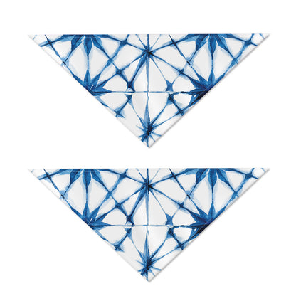 Watercolor Shibori Pattern Print Dog Bandana