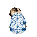 Watercolor Shibori Pattern Print Dog Zip Up Jacket