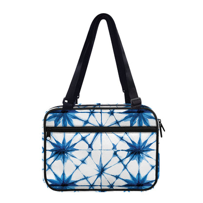 Watercolor Shibori Pattern Print Double Strap Bible Bag