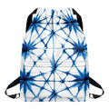 Watercolor Shibori Pattern Print Drawstring Backpack