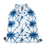 Watercolor Shibori Pattern Print Drawstring Bag