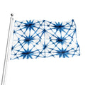Watercolor Shibori Pattern Print Flag