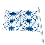 Watercolor Shibori Pattern Print Flag
