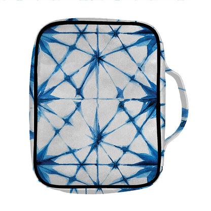 Watercolor Shibori Pattern Print Front Pocket Bible Bag