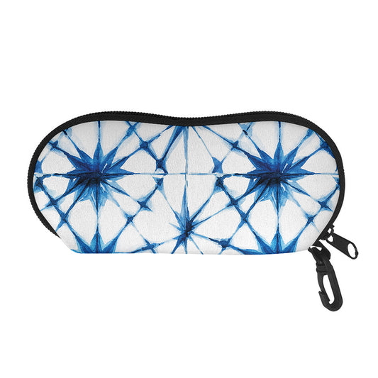 Watercolor Shibori Pattern Print Glasses Case