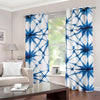 Watercolor Shibori Pattern Print Grommet Curtains