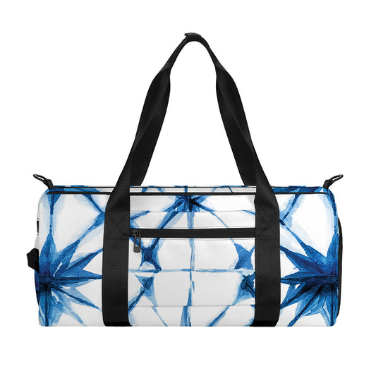 Watercolor Shibori Pattern Print Gym Bag