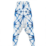 Watercolor Shibori Pattern Print Hammer Pants