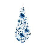 Watercolor Shibori Pattern Print Hand Towel