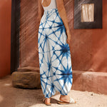 Watercolor Shibori Pattern Print Harem Pants