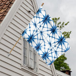 Watercolor Shibori Pattern Print House Flag
