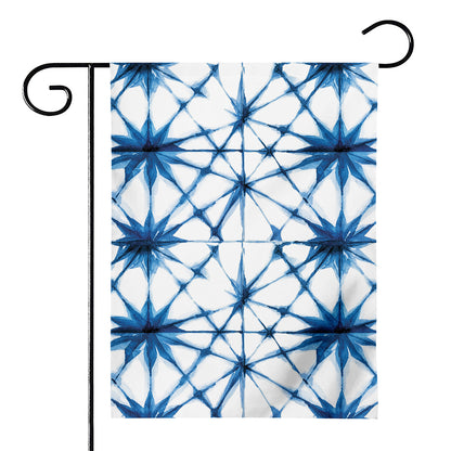 Watercolor Shibori Pattern Print House Flag