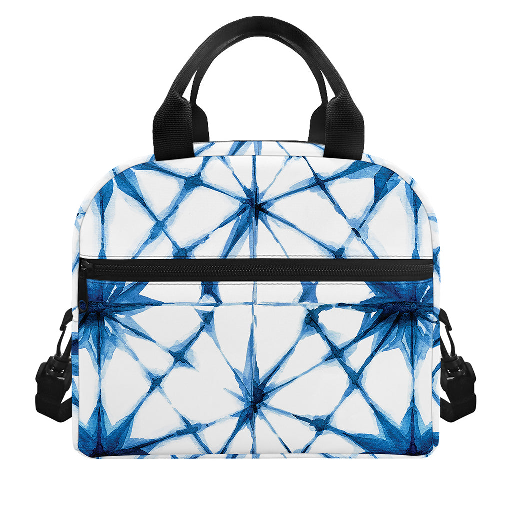 Watercolor Shibori Pattern Print Insulated Lunch Bag