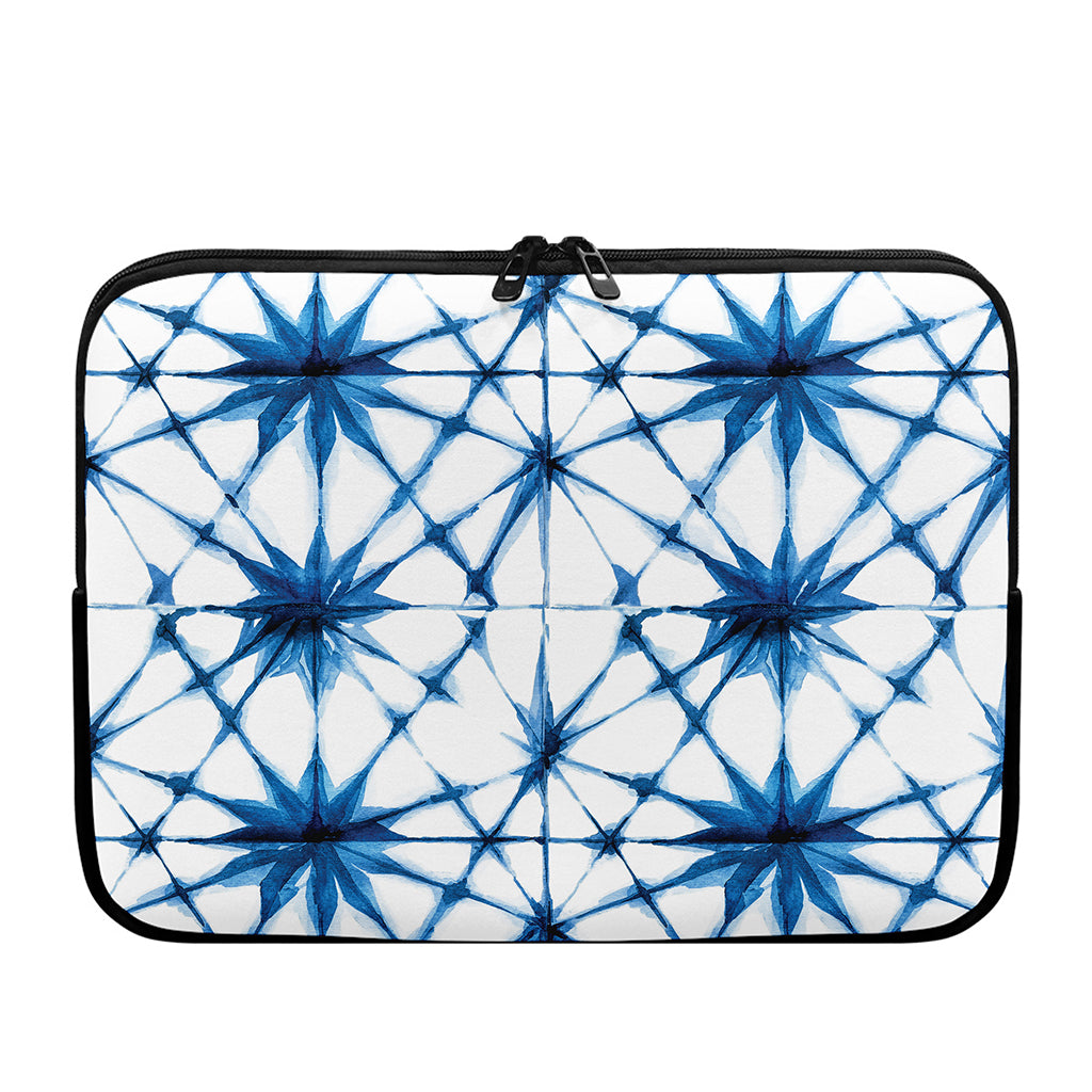 Watercolor Shibori Pattern Print Laptop Sleeve