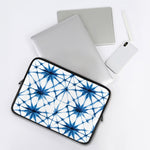 Watercolor Shibori Pattern Print Laptop Sleeve