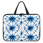 Watercolor Shibori Pattern Print Laptop Sleeve With Handle