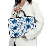 Watercolor Shibori Pattern Print Laptop Sleeve With Handle