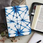 Watercolor Shibori Pattern Print Leather Bible Cover