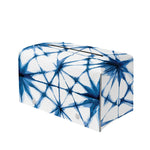 Watercolor Shibori Pattern Print Leather Tissue Box Cover