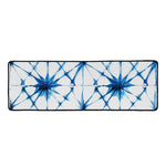 Watercolor Shibori Pattern Print Long Kitchen Mat