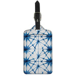 Watercolor Shibori Pattern Print Luggage Tag