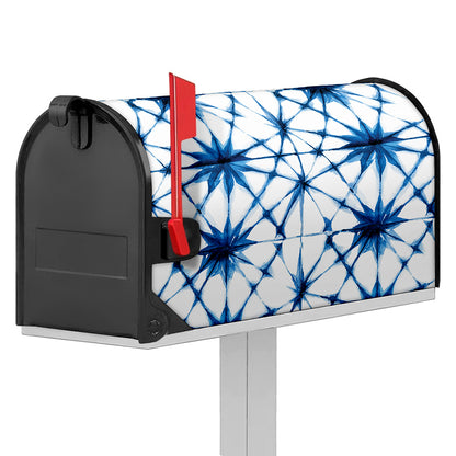 Watercolor Shibori Pattern Print Mailbox Cover