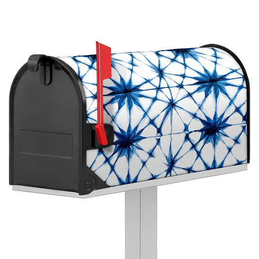 Watercolor Shibori Pattern Print Mailbox Cover