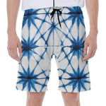 Watercolor Shibori Pattern Print Men's Beach Shorts