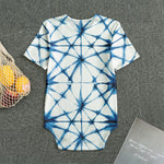 Watercolor Shibori Pattern Print Men's Bodysuit