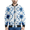 Watercolor Shibori Pattern Print Men's Bomber Jacket