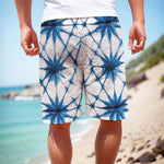 Watercolor Shibori Pattern Print Men's Cargo Shorts