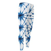 Watercolor Shibori Pattern Print Men's Compression Pants