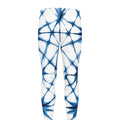 Watercolor Shibori Pattern Print Men's Leggings