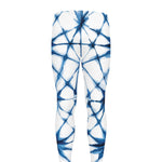 Watercolor Shibori Pattern Print Men's leggings