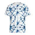 Watercolor Shibori Pattern Print Men's Athletic T-Shirt
