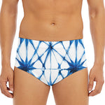 Watercolor Shibori Pattern Print Men's Triangle Swim Briefs